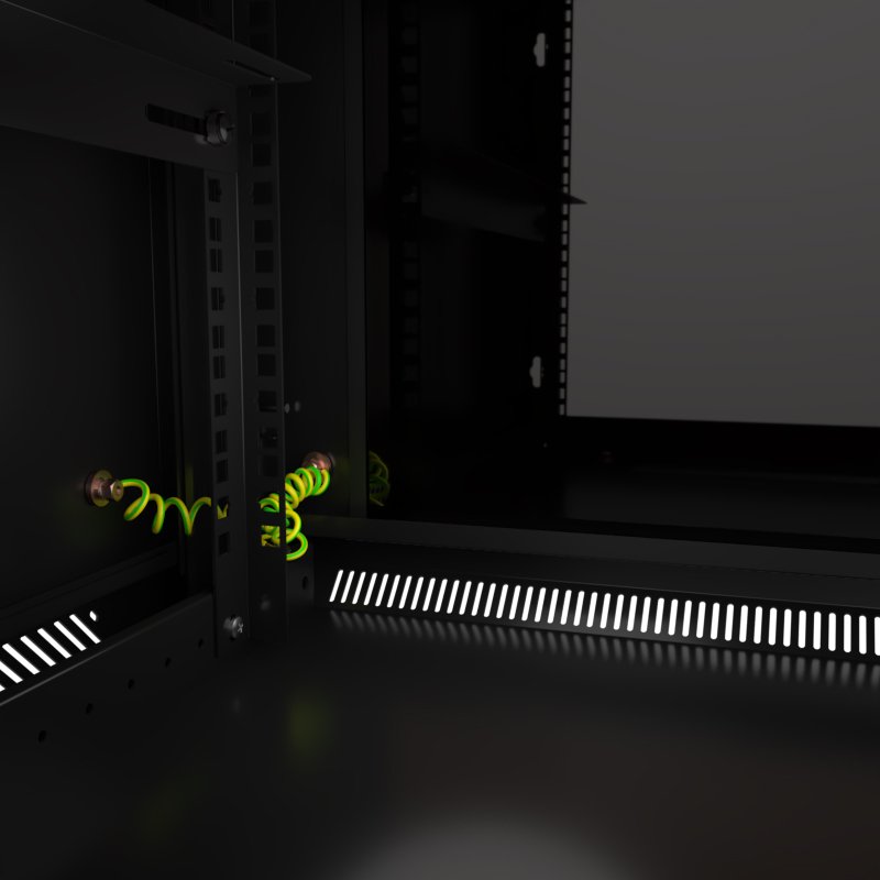 Gabinete 12U de pared Fijo 600x450mm 1 Ventilador.3