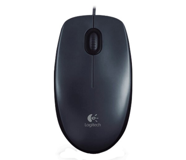 Logitech – Mouse M90, Diestro y Zurdo, Óptico con Cableado USB